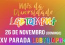 XV Parada LGBTQIAPN+ de Bragança Paulista acontece neste domingo (26/11)