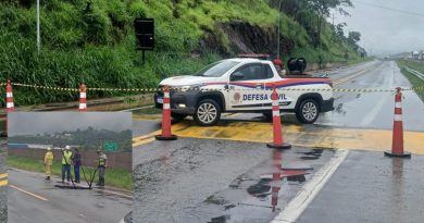 Defesa Civil Interdita Marginal em Bom Jesus dos Perdões