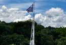 Nova bandeira de Atibaia é hasteada no Lago do Major