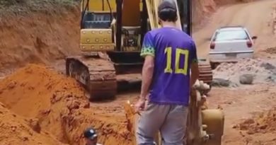 Obras da estrada da Pedra Grande continuam em ritmo acelerado Obras da estrada da Pedra Grande continuam em ritmo acelerado