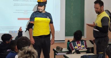 Escolas de Atibaia recebem atividades educativas sobre segurança viária no “Maio Amarelo”
