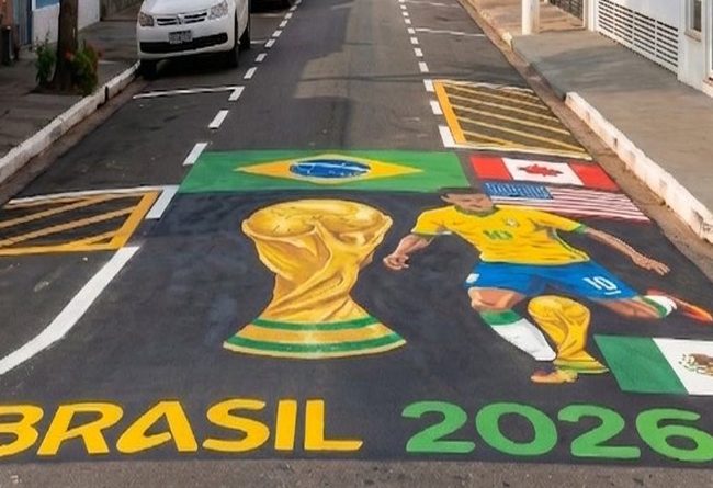 Pinturas e decorações de ruas durante a Copa do Mundo tem regras a serem cumpridas