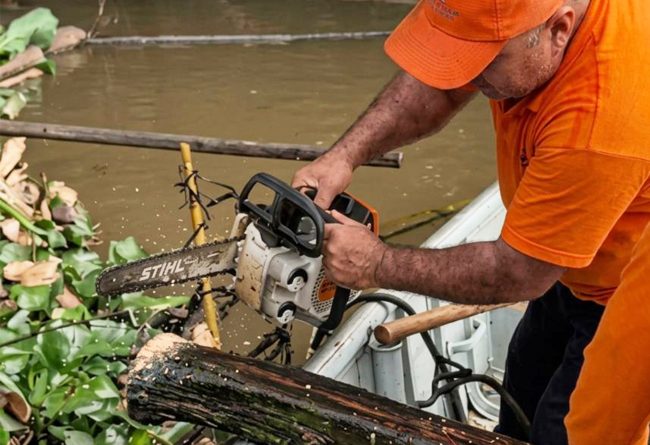 Trabalho no Rio Atibaia recupera navegabilidade entre a Usina e BJ dos Perdões