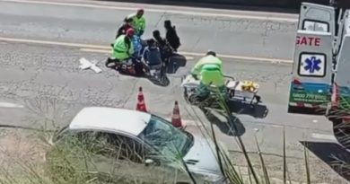 Acidente entre moto e carro mobiliza equipes de resgate em Bom Jesus dos Perdões