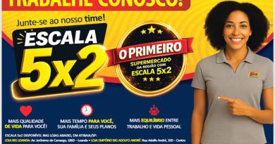 Big Supermercados e Empório Big são os primeiros supermercados da região a implantar escala 5×2