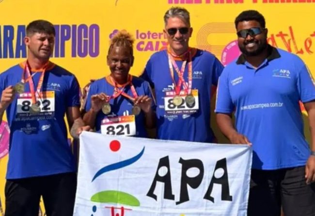 Seis medalhas de ouro marcam a participação de Atibaia em torneio nacional de Atletismo Paralímpico